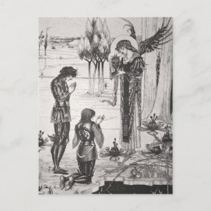 Beardsley Heilige Grail Post Card Briefkaart