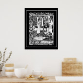 Beardsley King Arthur Excalibur Poster (Cuisine)