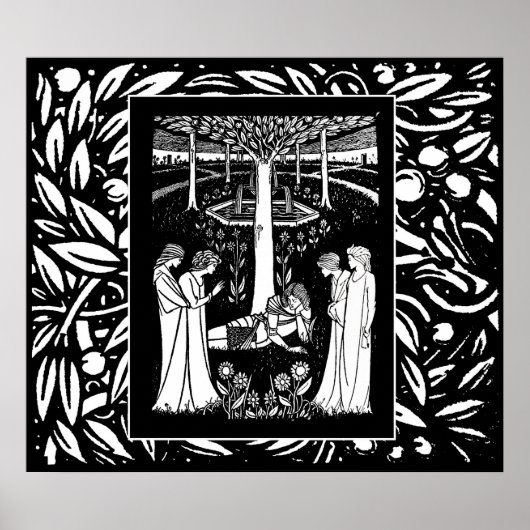 Beardsley Lancelot & Queens Poster (Voorkant)