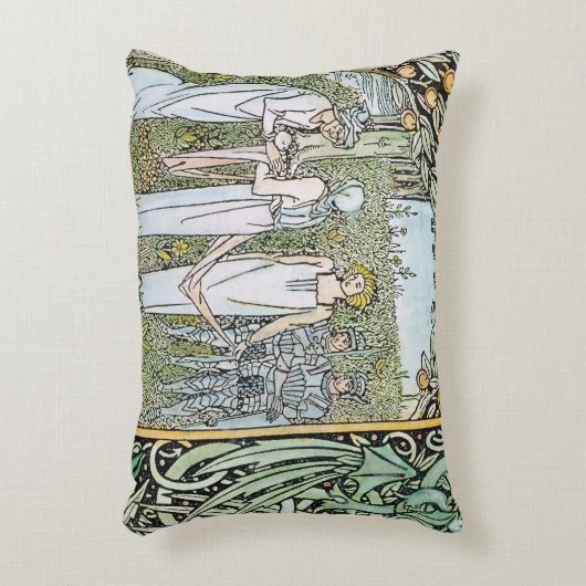 Beardsley: Morte D'Arthur Decoratief Kussen (Voorkant(Verticaal))