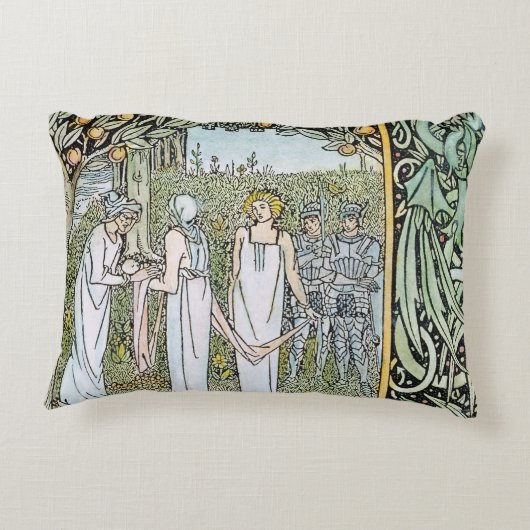 Beardsley: Morte D'Arthur Decoratief Kussen (Achterkant)