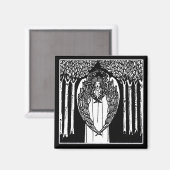 Beardsley Nouveau Angel Magnet Magneet (Voorkant / Achterkant)