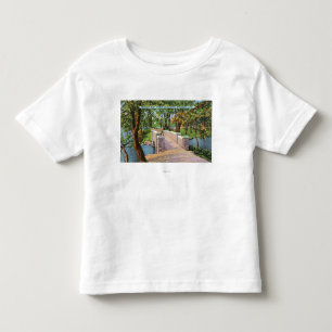 Beardsley Park Uitzicht van de Stone Bridge Kinder Shirts