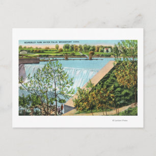 Beardsley Park Water Herfsten Scene Briefkaart