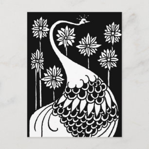 Beardsley Peacock Post Card Briefkaart