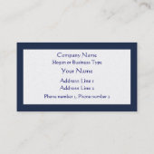 Beardsley Poppies Elegant Visitekaartje (Achterkant)