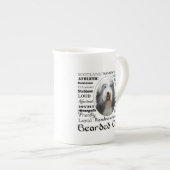 Beared Collie Bone China Mok (Voorkant rechts)