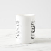 Beared Collie Bone China Mok (Voorkant)