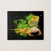 Beared Dragon Reptile Owner Jigzaag Puzzle Legpuzzel (Horizontaal)