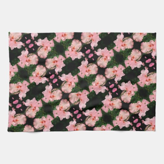 Beared Iris-ventilator in Abstract perspatroon Theedoek (Horizontaal)