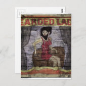 Beared Lady  Canival Banner Briefkaart (Voorkant / Achterkant)