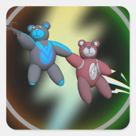 Bearflash(2) Vierkante Sticker