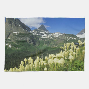 Beargrass bij Logan Pass in Gacier National Theedoek