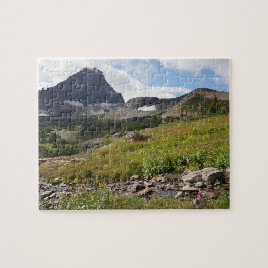 Bearhat Mountain en gletsjerrivier Legpuzzel (Horizontaal)