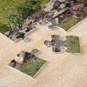 Bearhat Mountain en gletsjerrivier Legpuzzel (Zijkant)