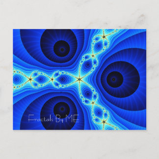 BearHeadStarFishEyes1, Fractals van mij Briefkaart