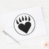 BearHeart Ronde Sticker (Envelop)