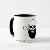 Bearing Skull Message Coffee Mok (Voorkant links)