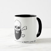 Bearing Skull Message Coffee Mok (Voorkant rechts)