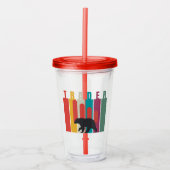 Bearish market | Trader | Simple design Acryl Drinkbeker (Voorkant)