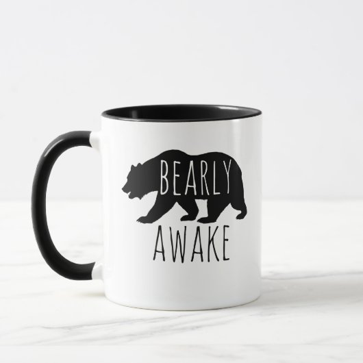 Bearly Awake | Barely Awake Coffee Mok (Links)