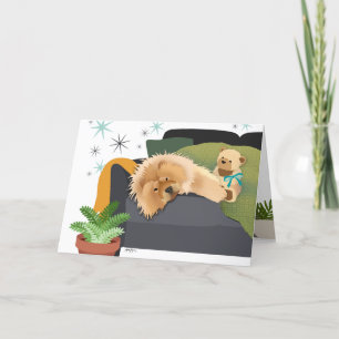 BEARLY AWAKE - CHOW art cards Feestdagen Kaart