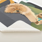 BEARLY AWAKE - CHOW sherpa blanket Deken (3/4)