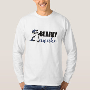 Bearly Awake Panda Sleepyhead Teddy T-shirt