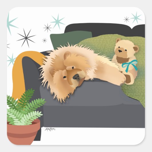 BEARLY AWAKE - stickers (Voorkant)