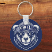 Bearly Cool Sleutelhanger" Sleutelhanger (Achterkant)