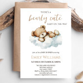 Bearly Cute Baby Shower Invitation | Neutral Teddy