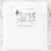 Bearly Golf gros autocollants carrés (Sac)