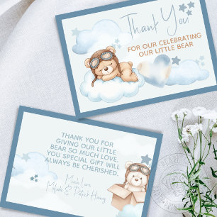Bearly Wait Baby Shower Bedankkaart