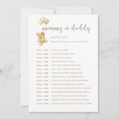 Bearly Wait Baby Shower Devinez Qui A Dit Carte (Devant)