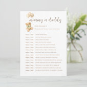 Bearly Wait Baby Shower Devinez Qui A Dit Carte (Debout devant)