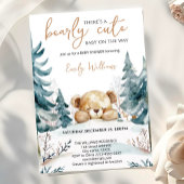Bearly Wait Baby Shower Invitation | Woodland Bear