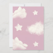 Bearly Wait Bear Bow Baby Girl Shower Invitation (Dos)