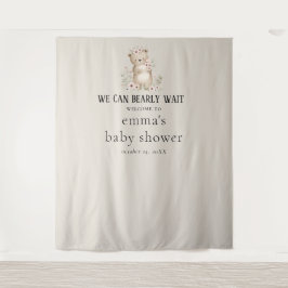  Bearly Wait Douche Achtergrond Wandkleed