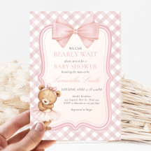 Bearly Wait Elegant Bear Baby Shower