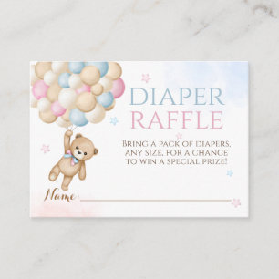 Bearly Wait Gender Reveal Beer Baby shower Boek Informatiekaartje
