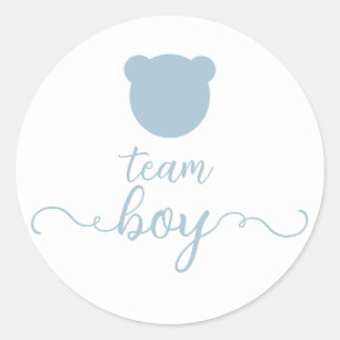 Bearly Wait Gender Reveal Beer Raad het geslacht Ronde Sticker