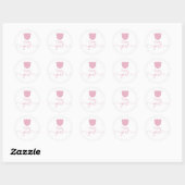 Bearly Wait Gender Reveal Beer Raad het geslacht Ronde Sticker (Vel)