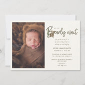 Bearly Wait Sip & Voir Baby shower Invitation (Devant)