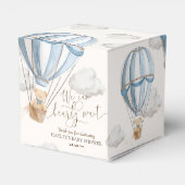 Bearly Wait Teddy Bear Hete Luchtballon Baby showe Bedankdoosjes (Achterkant)