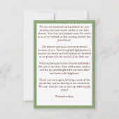 Bearly wait teddy carte de remerciements de baby s (Dos)