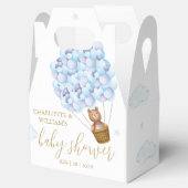 Bearly Wait Teddybeer Blauwe Ballonnen Baby Shower Bedankdoosjes