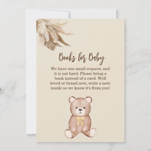 Bearly Wait Uitnodiging (Achterkant)