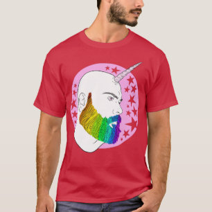 Bearnicorn Rainbow roze magie Klassieke TShirt
