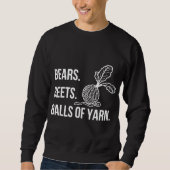 Bears Beets Balls of Yarn - Sweatshirt de base hom (Devant)