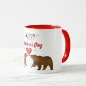 Bears & Hearts Valentine's Day Mug (Devant droit)